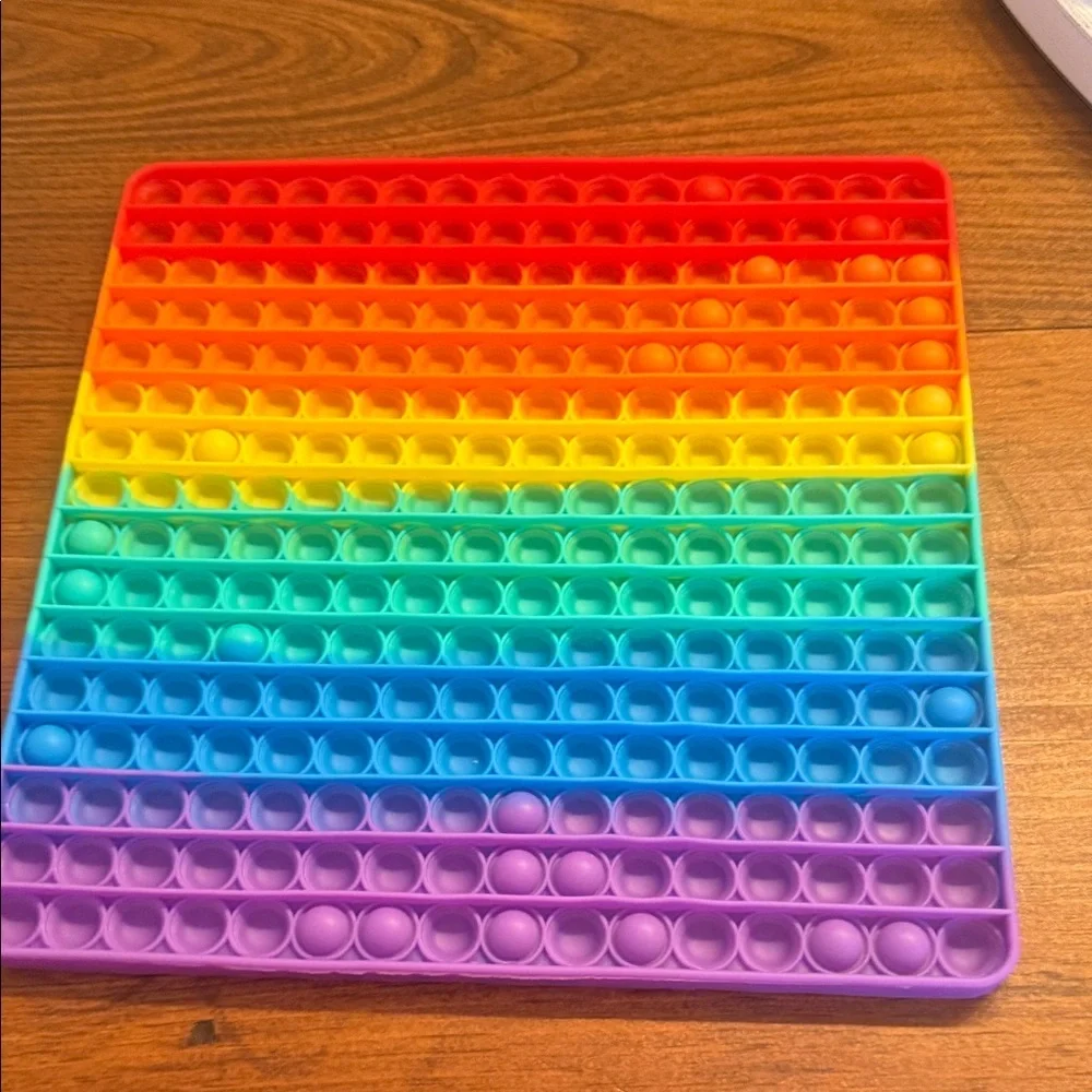 Colorful Rainbow Bubble Pop Toy